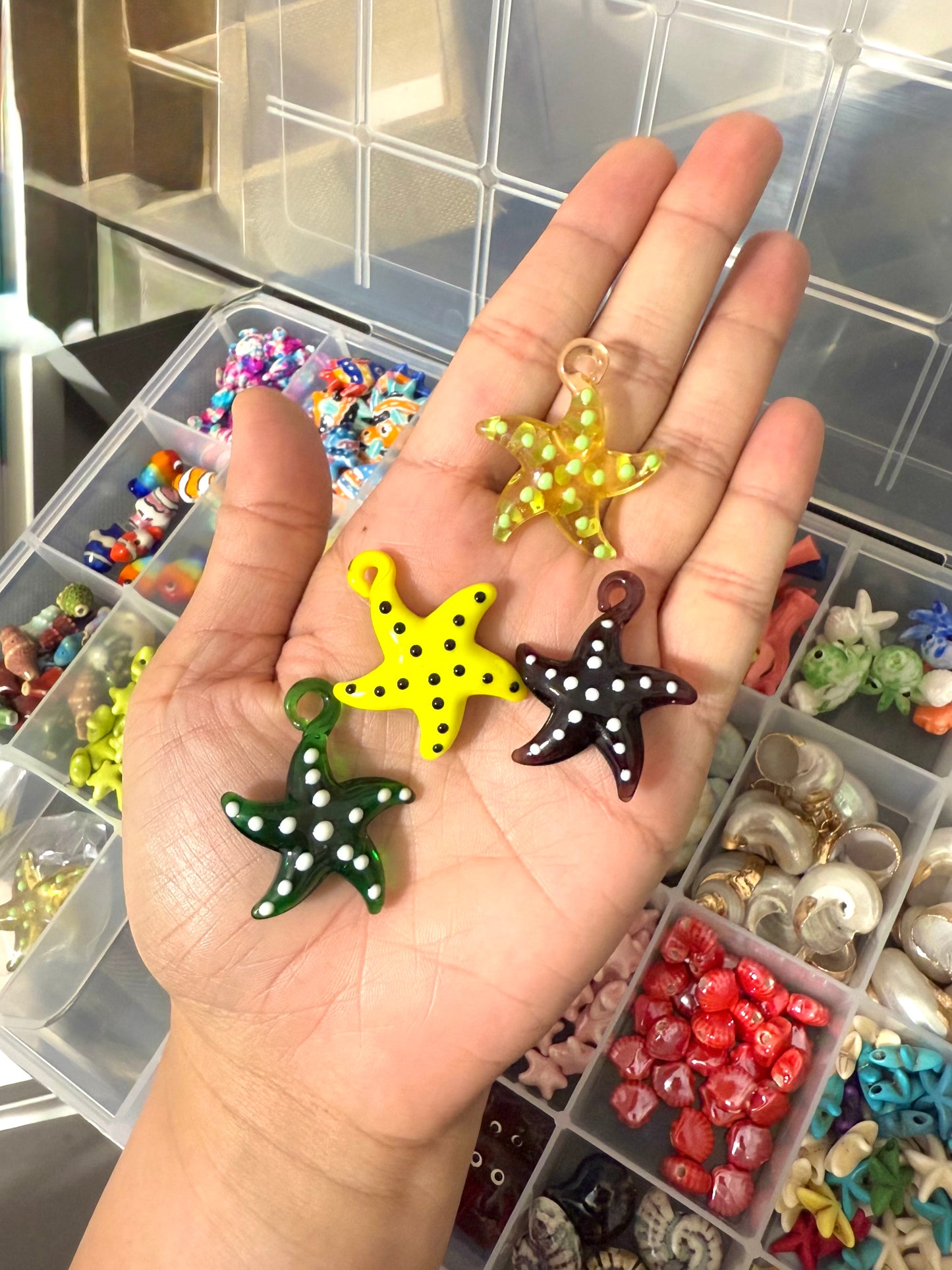 Collar en hilo ajustable estrella de mar