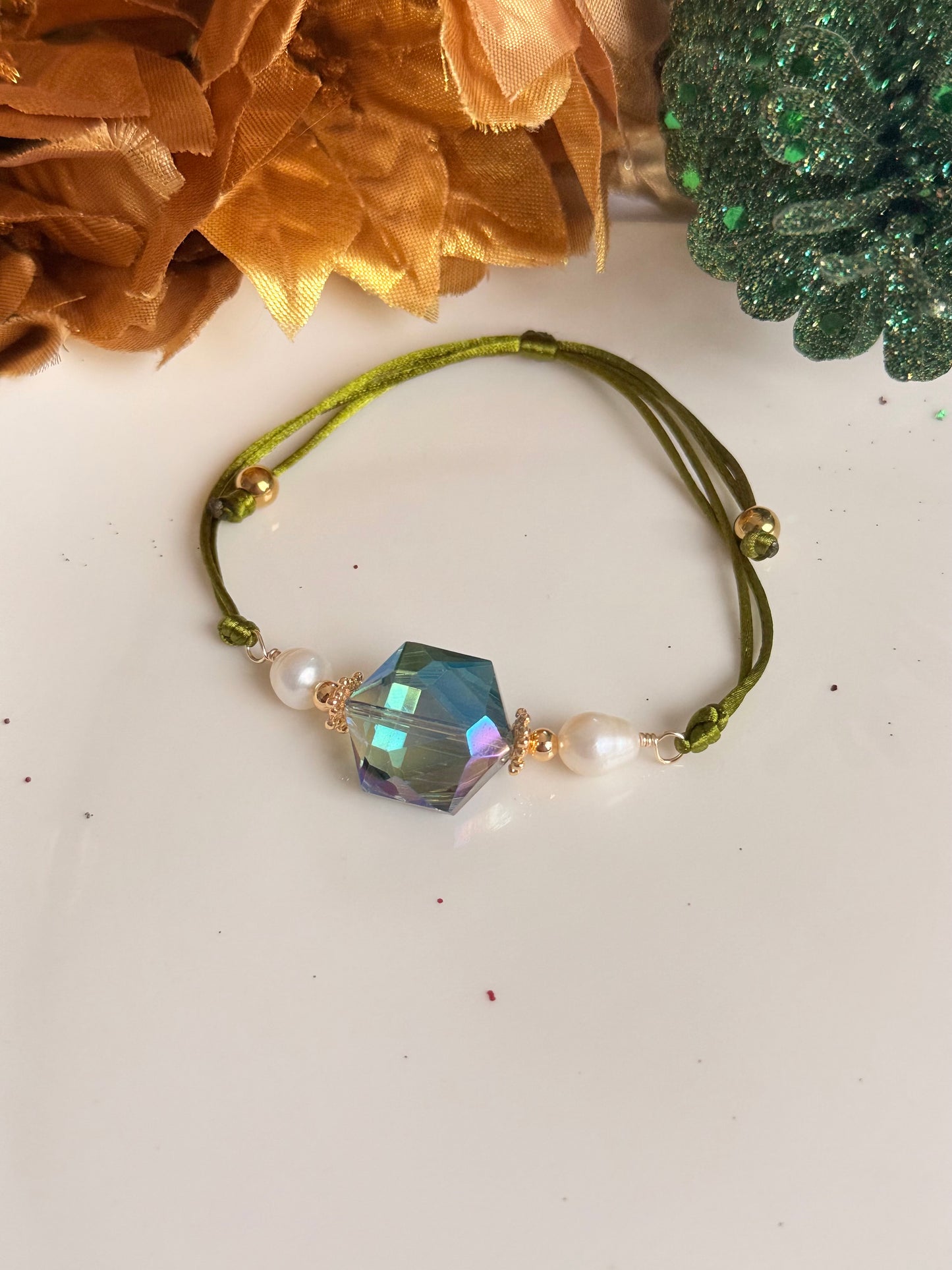 Pulsera Brillo Navideño