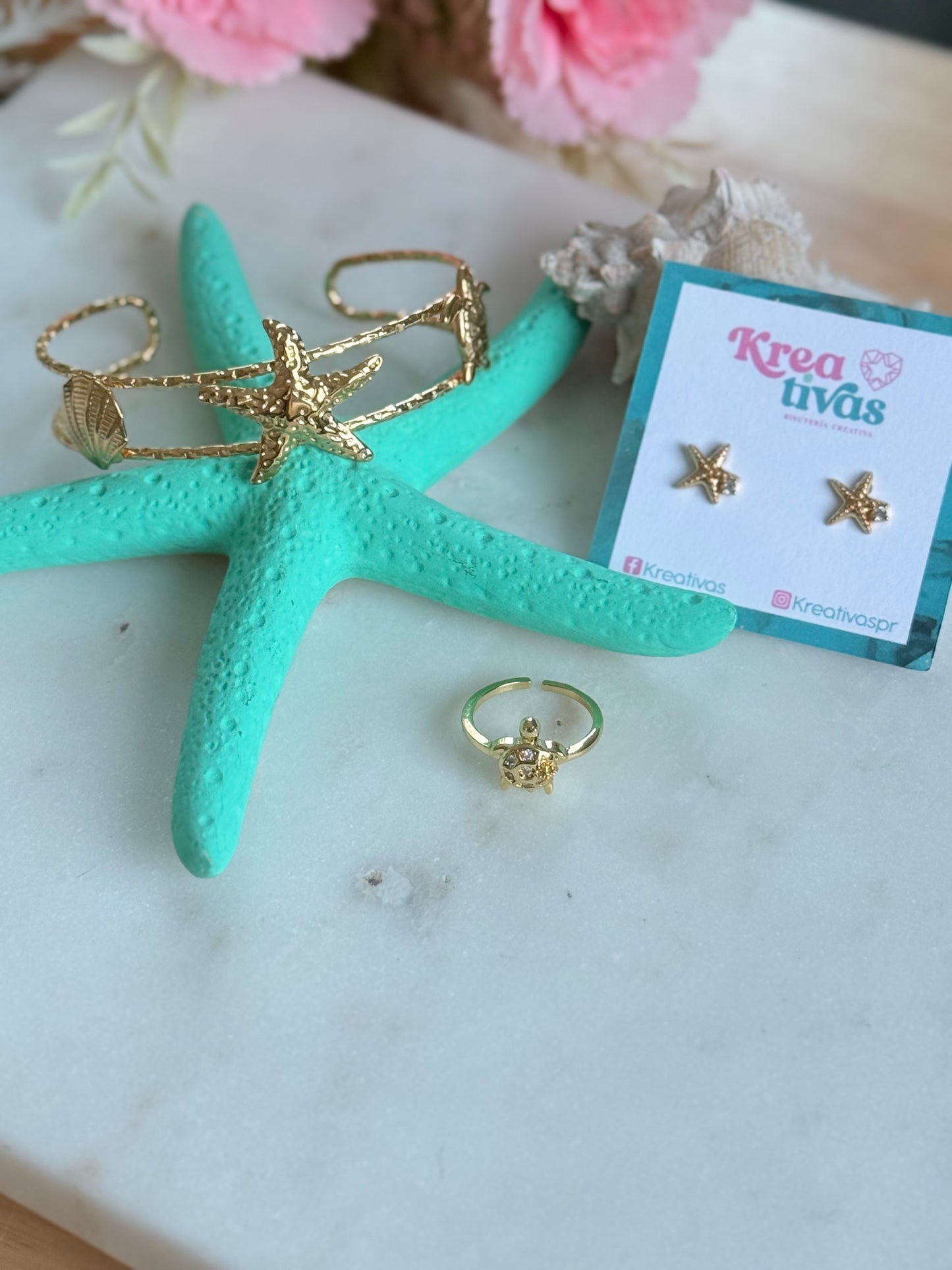 Pulsera cuff Vida Marina
