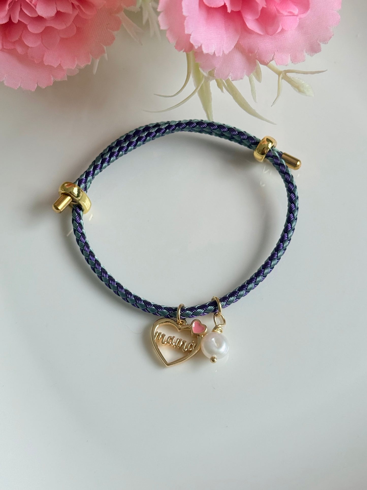 Pulsera ajustable colgante Mamá