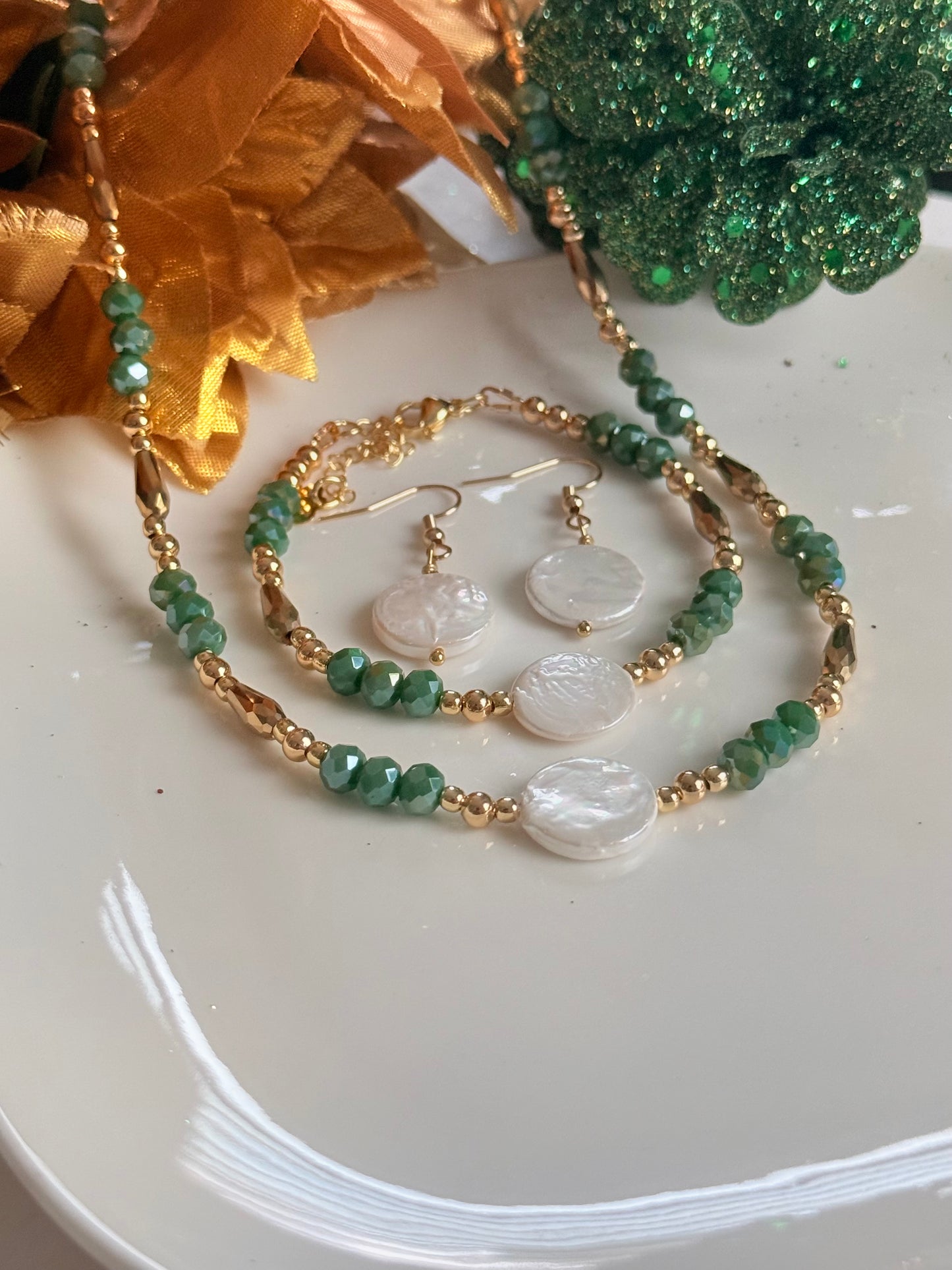 Pulsera Navidad Esmeralda