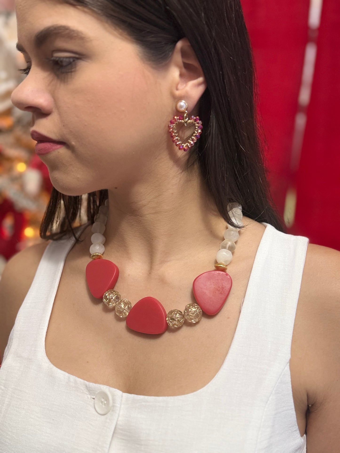 Collar Magia Navideña (blanco)