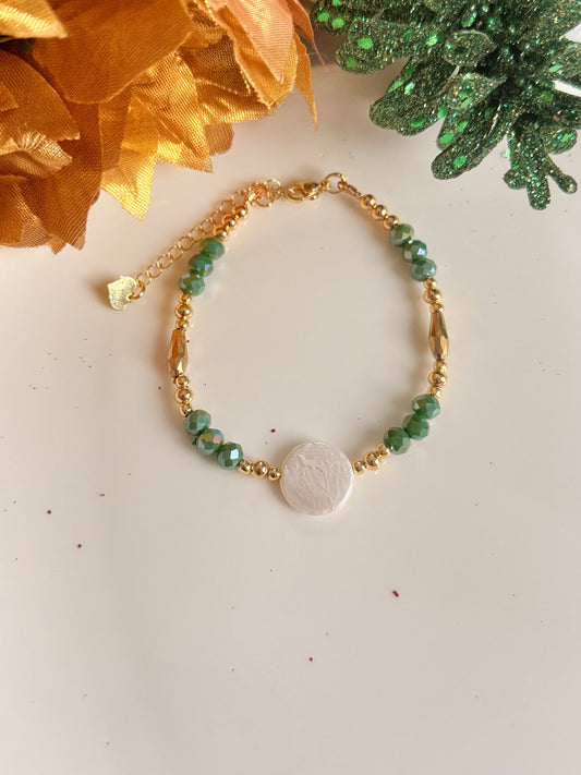 Pulsera Navidad Esmeralda