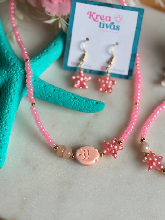 Verano en rosa choker