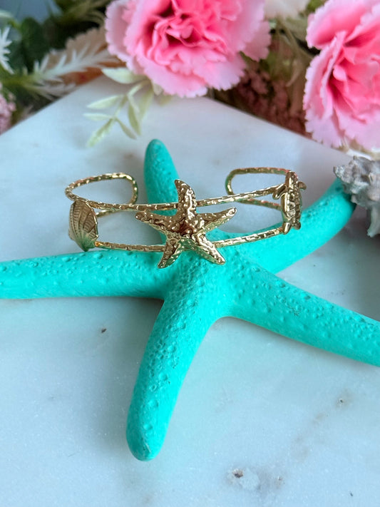 Pulsera cuff Vida Marina