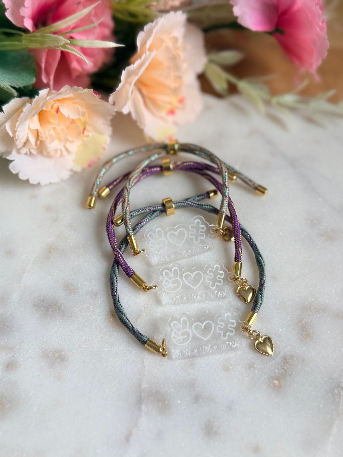 Pulsera Peace ✌🏽 Love ❤️ Autism 💙