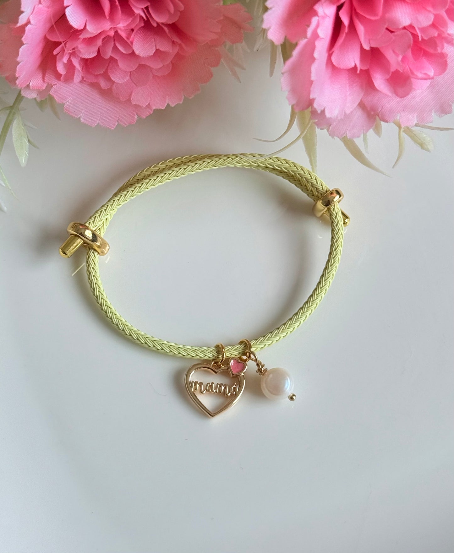 Pulsera ajustable colgante Mamá