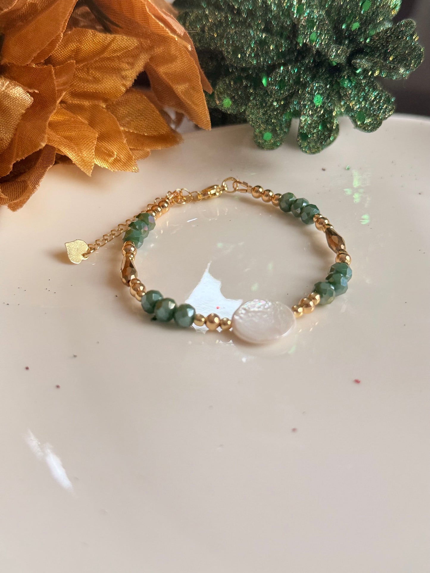 Pulsera Navidad Esmeralda