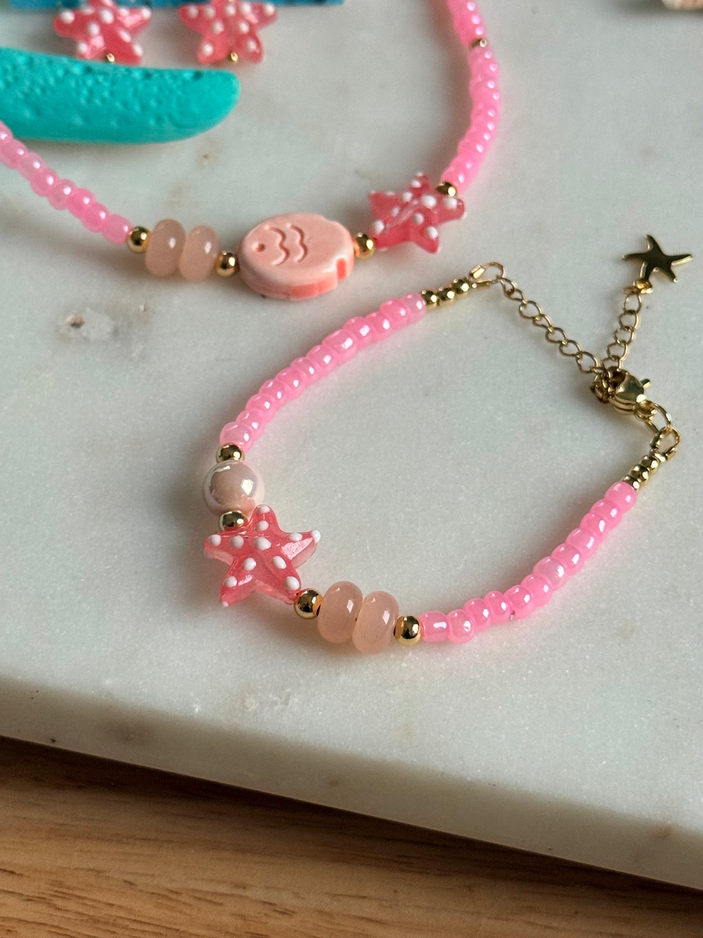 Verano en rosa pulsera