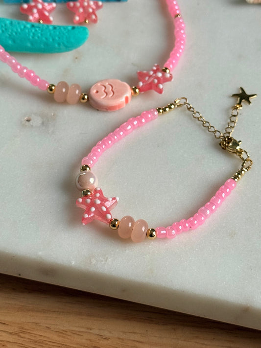 Verano en rosa pulsera