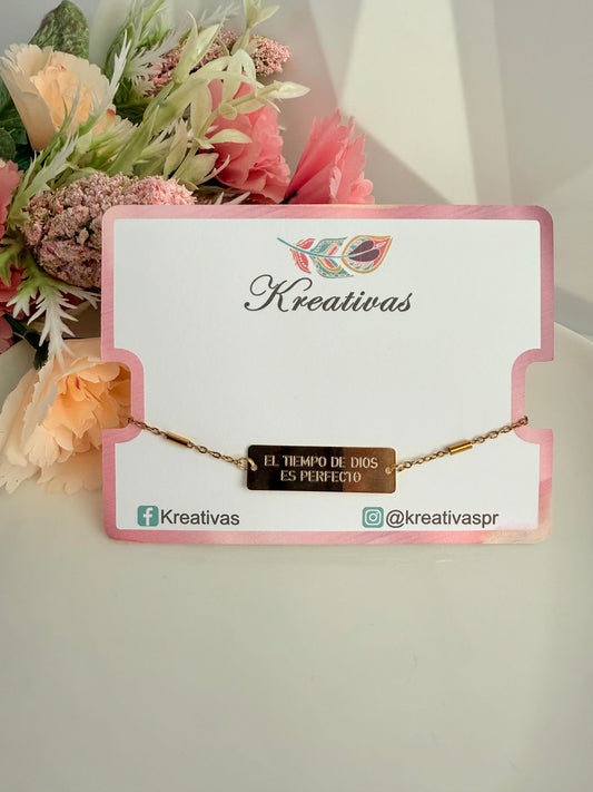 Pulsera El tiempo de Dios es perfecto