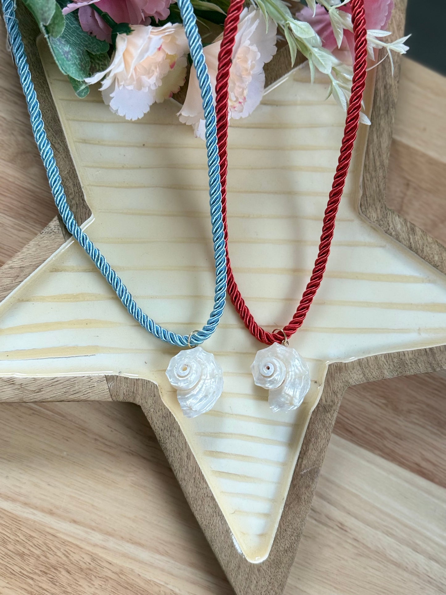 Collar caracol en soga