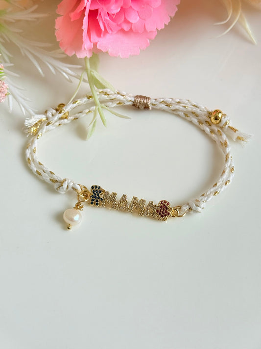 Pulsera en hilo conector niña y niño