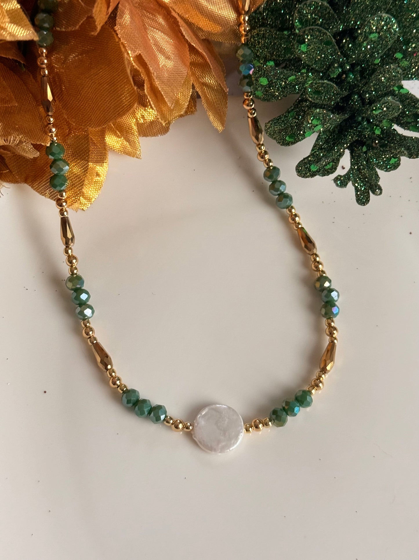 Collar Navidad Esmeralda