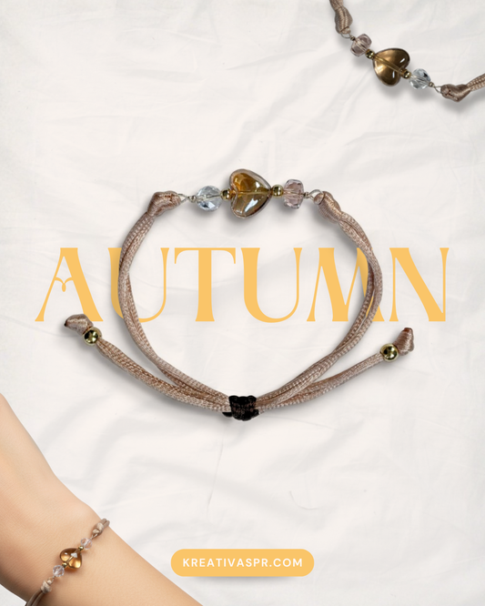 Pulsera corazón de otoño